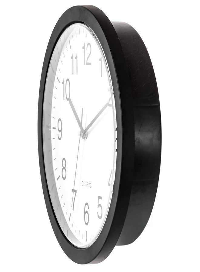 Clockswise Black Wall Mounted Clock with Door for Storage Secret Interior Compartment, Hidden Safe for Storing Valuables - Image 3
